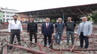 Kütahyada Merkez Pazar Yeri yenileniyor