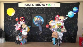 Lise öğrencileri sıfır atığa dikkat çekti