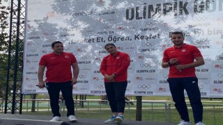 Maltepede olimpiyat rüzgarı esti, yüzlerce çocuk doyasıya eğlendi
