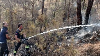 Manisa Büyükşehir İtfaiyesi Marmariste görev başında