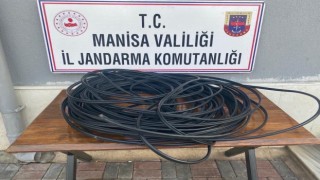 Manisada kablo hırsızı suçüstü yakalandı