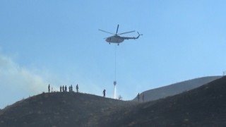 Manisada korkutan yangın: Yangına havadan ve karadan müdahale edildi