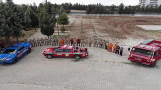 Mardinde jandarmadan orman yangını tatbikatı