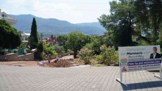 Marmaris Beldibi Mahallesinin ara yollarında yenileme çalışması başlatıldı