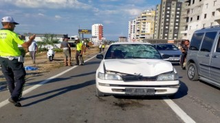 Mersinde otomobilin çarptığı yaya hayatını kaybetti