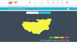 Meteorolojiden Bursa için kuvvetli yağış uyarısı