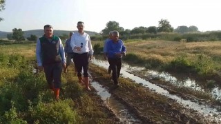 Milletvekili Esginden Nilüfer Çaylıda sel incelemesi