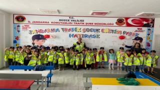 Minikler trafik eğitimini uygulamalı öğrendi