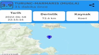Muğlada deprem