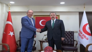 Muharrem İnceden BBP Genel Başkanı Desticiye ziyaret