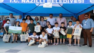 Nazillide 3 saatte 50 bin atık pil topladılar
