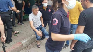 Nazillide bıçaklı kavga; 1 yaralı