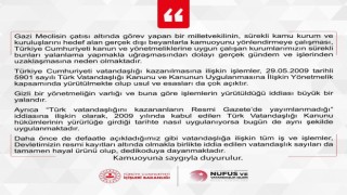 Nüfus Vatandaşlık İşleri Genel Müdürlüğü: “Tüm iş ve işlemler kayıt altındadır”