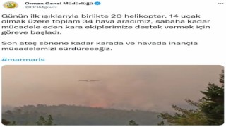 OGM: “20 helikopter, 14 uçak olmak üzere 34 hava aracı göreve başladı”
