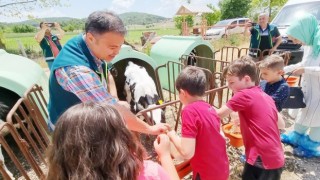 Öğrenciler süt üretimini yerinde incelediler