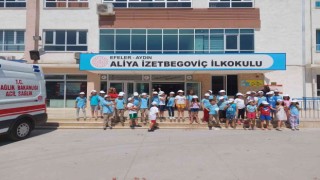 Öğrencilere 112 Acil Çağrı Merkezi anlatıldı