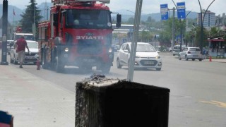 Orduda elektrik panosu yangını