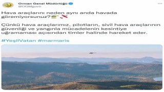 Orman Genel Müdürlüğü hava araçlarının neden aynı anda havada görülemediğini açıkladı