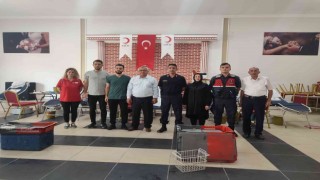Ormanlı jandarma için kan verdi