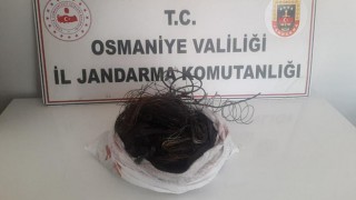Osmaniye'de Enerji nakil hattında kablo çalanlar yakalandı
