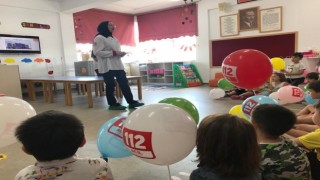 (ÖZEL) Anaokulu öğrencileri Acil Çağrı konusunda bilgilendirildi