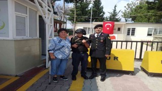 Özel birey için temsili askerlik töreni düzenlendi
