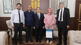 Rektör Kızılaydan başarılı projeye destek sözü