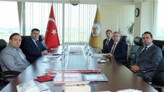 Rektör Tabakoğlu, Edirnenin yeni Valisi Kırbıyıkı ağırladı