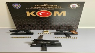 Samsunda silah kaçakçılığı operasyonu: 7 gözaltı