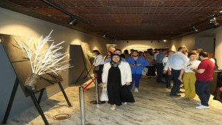 Sanayi atıklarından hayat bulan sanat eserleri Gaziantepte sergileniyor