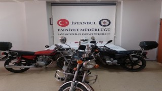 Sancaktepede park halindeki motosikleti çalan hırsız, suçüstü yakalandı