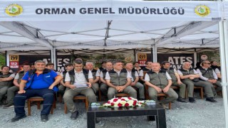 Sarıyerde helikopter destekli dev yangın söndürme tatbikatı