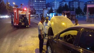 Seyir halindeyken alev aldı, faciayı itfaiye ekibi engelledi