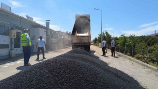Sinop Küçük Sanayide asfalt çalışması