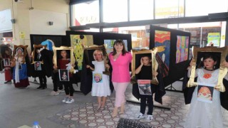 Sökeli çocuklar dünyaca ünlü ressamların ruhunu tuvallere yansıttı