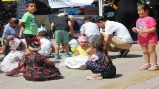 Sökeli minikler Kadim Oyunlar Çocuk Şenliğinde bir araya geldi