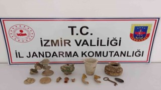 Tarihi eser kaçakçıları, jandarmaya yakalandı