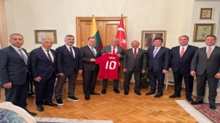 TFFden Vilnius Büyükelçisi Gökhan Turana ziyaret
