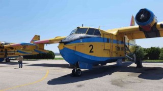 THKya ait 4 adet CL-215 Amfibik Yangın Uçağı yangınla mücadele için göreve hazır
