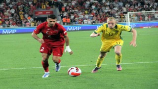 UEFA Uluslar C Ligi: Türkiye: 1 - Litvanya: 0 (İlk yarı)