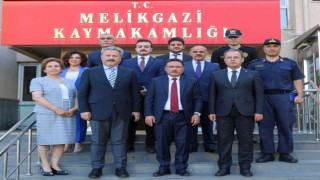 Vali Çiçekten Melikgaziye ziyaret