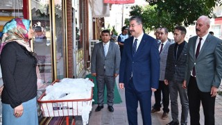 Vali Erdinç Yılmaz esnaf ziyaretlerini sürdürüyor