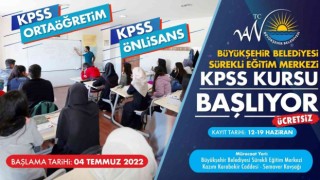 Van Büyükşehir Belediyesinden ücretsiz KPSS hazırlık kursu