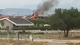 Yanan eve ilk müdahaleyi bölgede görevli sulama ekibi yaptı