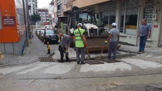 Yoğun yağışta oluşan birikinti ve çamurlar temizlendi