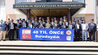 48 yıl sonra savaştıkları toprakları gören gaziler Kıbrıs Cumhurbaşkanı ile görüştü