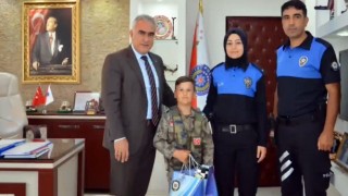 9 yaşındaki Halitin hayali gerçek oldu