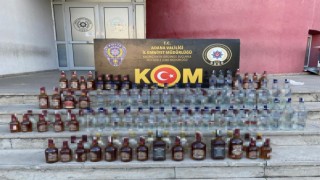 Adanada 319 şişe sahte içki ele geçirildi