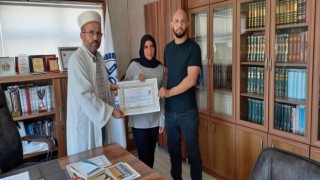 Alman vatandaşı Katerina Zonguldakta Müslüman oldu