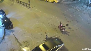 Amasyadaki feci kazalar kamerada